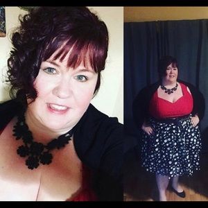 Lane Bryant Mini Tule Polka Dot Skirt.